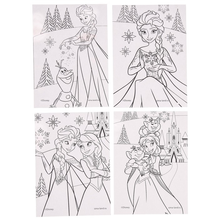 Набор для рисования, 20 предметов "Эльза", Холодное сердце