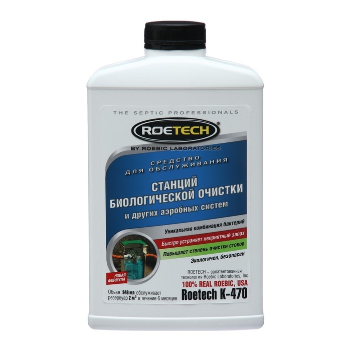 Средство для обслуживания септиков Roetech K-470, 946 мл Средство для обслуживания септиков Roetech K-470, 946 мл