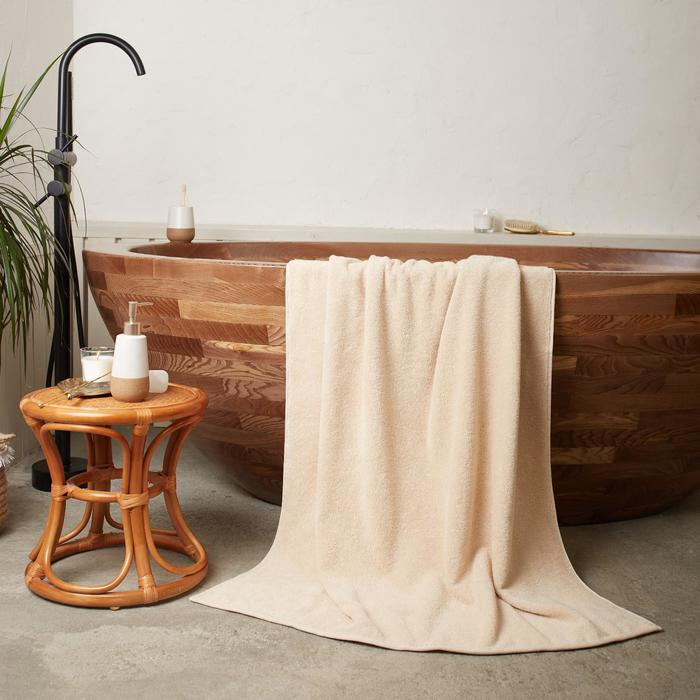 Полотенце махровое Этель Organic Beige 100х150 см, 100% хлопок, 420гр/м2 Полотенце махровое Этель Organic Beige 100х150 см, 100% хлопок, 420гр/м2