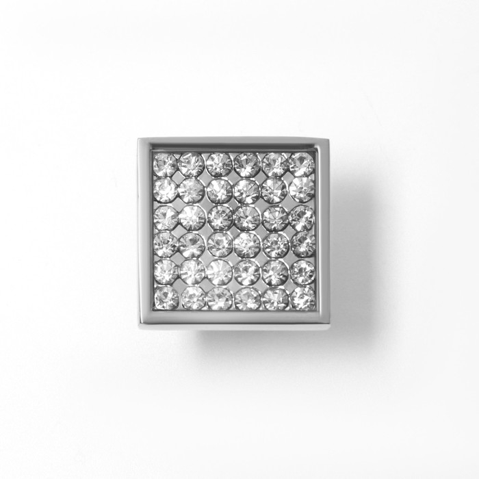 Ручка кнопка 6000А, цвет хром