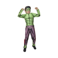 Карнавальный костюм &laquo;Халк&raquo; с мускулами, текстиль, куртка, брюки, маска, р. 30, рост 116 см