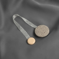 Подхват для штор &laquo;Круг&raquo;, d = 5 см, цвет серо-бежевый