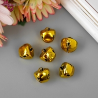 Набор декора для творчества "Колокольчики золотые" d=1,3 см набор 10 шт Набор декора для творчества "Колокольчики золотые" d=1,3 см набор 10 шт