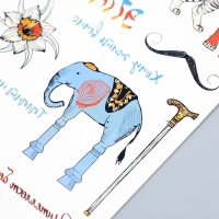 Татуировка на тело цветная "Сюрреализм" 18х11 см Татуировка на тело цветная "Сюрреализм" 18х11 см