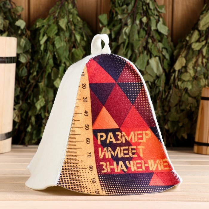 Шапка для бани Шапка для бани "Размер имет значение"