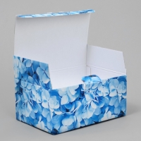 Коробка подарочная складная, упаковка, &laquo;Цветущая гортензия&raquo;, 22 х 15 х 10 см