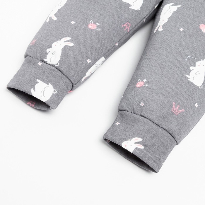 Ползунки-штанишки Крошка Я Ползунки-штанишки Крошка Я "Princess", рост 86-92 см, цвет серый