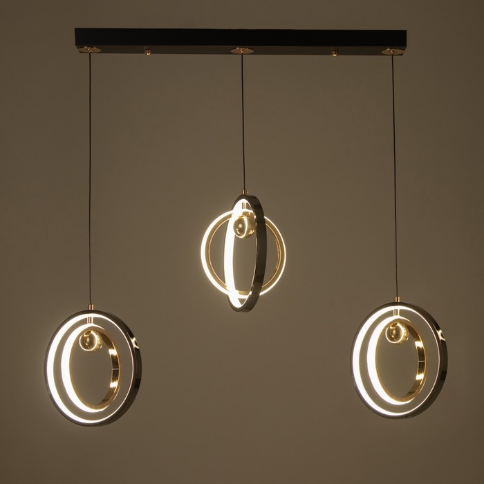 Светильник BayerLux "Хайфи" 87Вт LED хром 37х6х26,5см