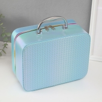 Шкатулка кожзам с зеркалом "Плетение" голубая н-р 3 шт 19,4х12,5х8 22х16х9 11,5х24,5х18,5 см Шкатулка кожзам с зеркалом "Плетение" голубая н-р 3 шт 19,4х12,5х8 22х16х9 11,5х24,5х18,5 см