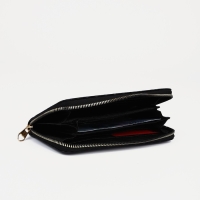 Кошелёк на молнии, цвет чёрный Кошелёк на молнии, цвет чёрный