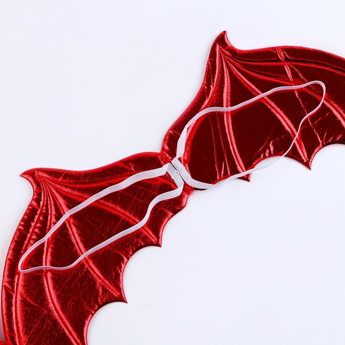 Карнавальный набор &laquo;Зимний дракошка&raquo;, цвет красный: крылья, юбка и ободок