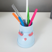 Лампа настольная "Ботинок лось" LED 3 режима 3Вт USB органайзер синий 8х11х31 см RISALUX Лампа настольная "Ботинок лось" LED 3 режима 3Вт USB органайзер синий 8х11х31 см RISALUX