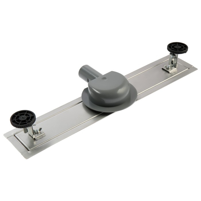 Трап ZEIN, c флaнцeм свободного вращения 360&deg;, 7х50 см, d=40/50 мм, нерж. сталь, сатин