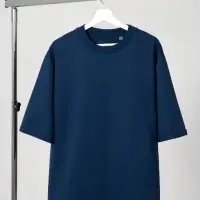 Футболка оверсайз унисекс Kosmos 2.0, темно-синяя, размер M/L