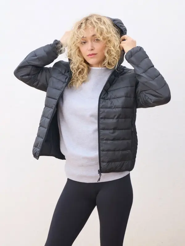 Куртка с капюшоном женская Stream Women, черная, размер S