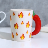 Кружка керамическая &laquo;Самый горячий&raquo;, 400 мл, цвет белый