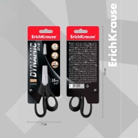 Ножницы ErichKrause Dynamic, 16 см, лезвия из нержавеющей стали, ударопрочный пластик, европодвес, МИКС