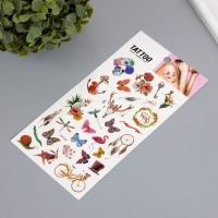 Татуировка на тело цветная "Мелочи" 10х20,5 см Татуировка на тело цветная "Мелочи" 10х20,5 см