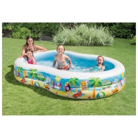 Бассейн надувной &laquo;Морской берег&raquo;, 262 х 160 х 46 см, от 3 лет, 56490NP INTEX