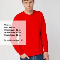 Толстовка Unit Toima Heavy красная, размер 4XL