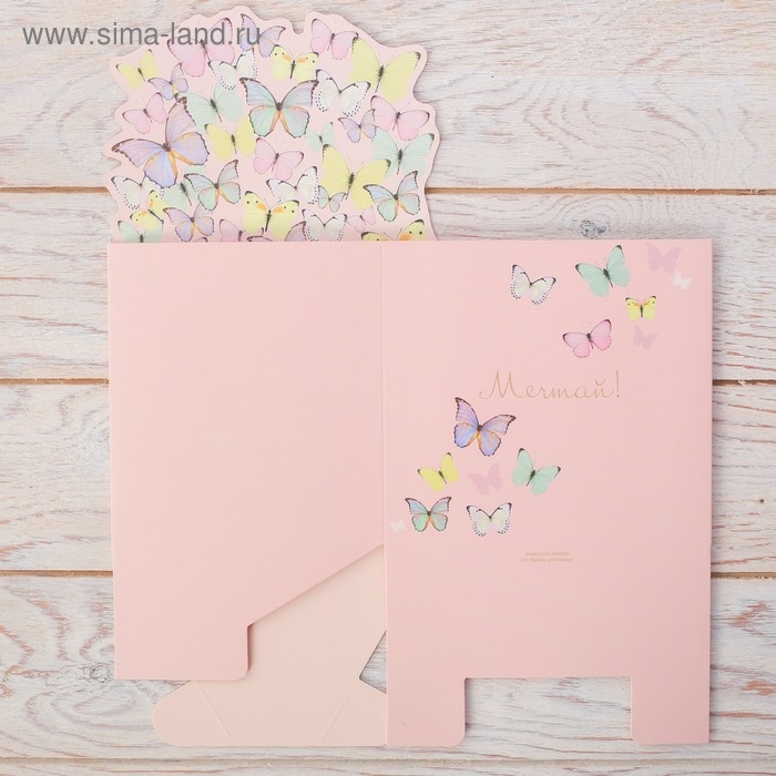 Коробка для мини букетов &laquo;Мечтай&raquo;, 12 х 20 х 10 см