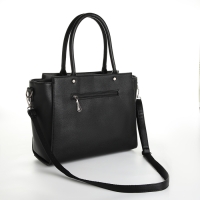 Сумка женская тоут, на молнии, цвет чёрный Сумка женская тоут, на молнии, цвет чёрный