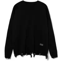 Джемпер оверсайз унисекс Grunge, черный, размер L/XL