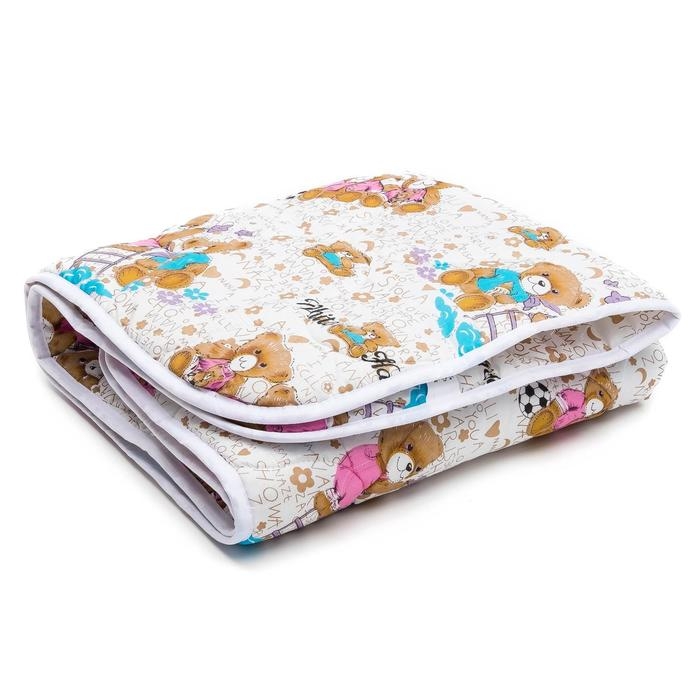 Одеяло АДЕЛЬ &laquo;Стандарт&raquo;, 105х140см, цвет МИКС, файбер степ (150г/м)