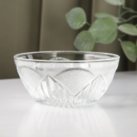 Набор стеклянных салатников на подставке &laquo;Вирго&raquo;, 330 мл, d=12,5 см, 6 шт