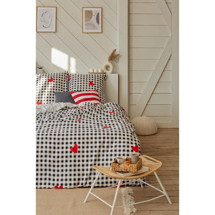 Постельное белье "Этель" дуэт Big love 143*215 см - 2 шт, 240*220 см, 70*70 см -2 шт