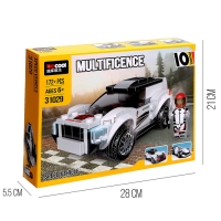 Конструктор блочный &laquo;Спорткар&raquo;, 10 вариантов сборки, 172 детали