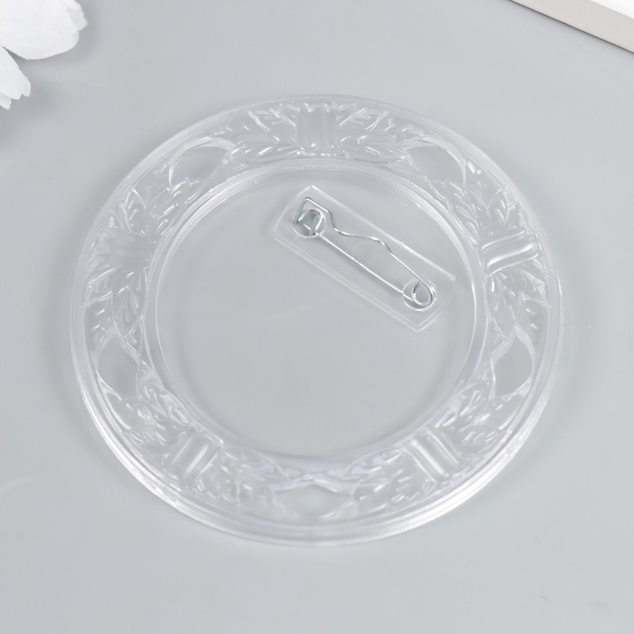 Заготовка акрилового значка d 7,8 см (размер вставки 5 см)