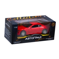 Машина металлическая &laquo;Купе&raquo;, инерция, свет и звук, 1:32, открываются двери, цвет красный