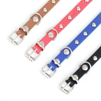 Ошейник клёпаный из искусственной кожи, 30,5 х 1 см, микс цветов Ошейник клёпаный из искусственной кожи, 30,5 х 1 см, микс цветов