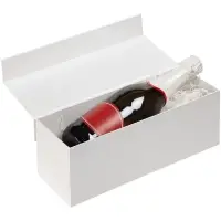 Коробка под бутылку Color Jacket, белая Коробка под бутылку Color Jacket, белая