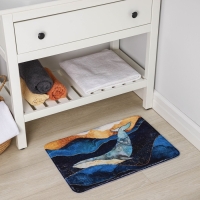 Коврик для дома Доляна «Кит», 40×60 см, цвет синий Коврик для дома Доляна «Кит», 40×60 см, цвет синий