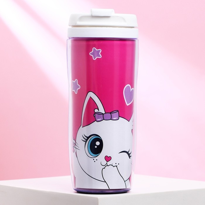 Термостакан со вставкой «Кошечка» 350 мл Термостакан со вставкой «Кошечка» 350 мл
