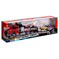 Грузовик металлический «Эвакуатор», с машинкой, свет и звук, инерция, МИКС Грузовик металлический «Эвакуатор», с машинкой, свет и звук, инерция, МИКС