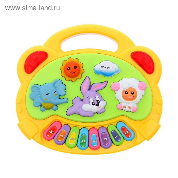 Музыкальная игрушка-пианино &laquo;Весёлые друзья&raquo;, световые и звуковые эффекты, МИКС
