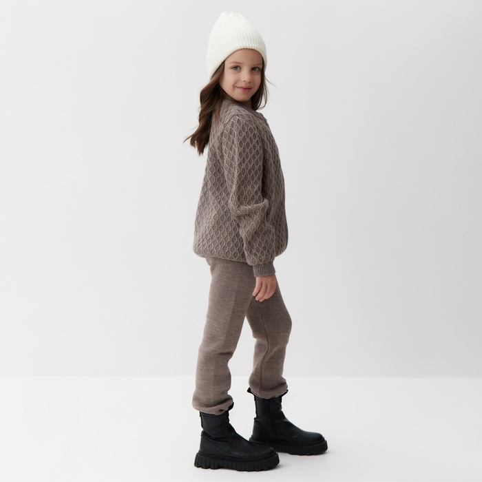 Брюки детские MINAKU, цвет коричневый, рост 140 см