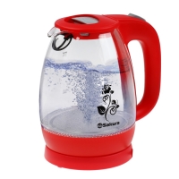 Чайник электрический Sakura SA-2715R, стекло, 1.7 л, 2200 Вт, красный Чайник электрический Sakura SA-2715R, стекло, 1.7 л, 2200 Вт, красный