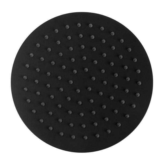 Душевая лейка Accoona А355F, тропическая, d=20 см, круг, нерж. сталь, черная Душевая лейка Accoona А355F, тропическая, d=20 см, круг, нерж. сталь, черная