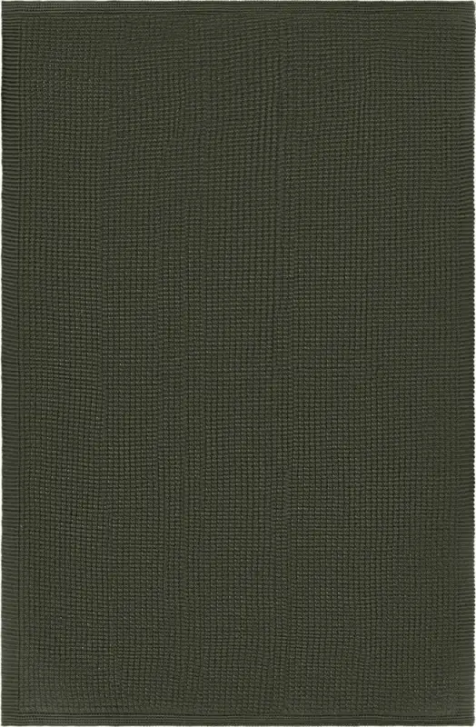 Плед Lattice, зеленый меланж (оливковый)