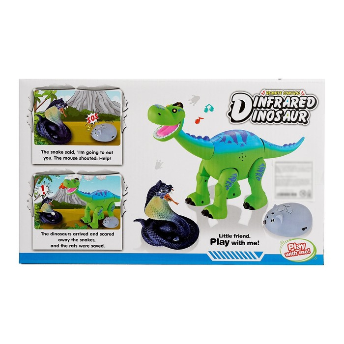 Динозавр радиоуправляемый «Майк», световые и звуковые эффекты, работает от батареек Динозавр радиоуправляемый «Майк», световые и звуковые эффекты, работает от батареек