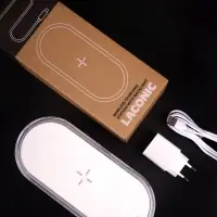 Станция беспроводной зарядки с подсветкой Laconic, белая