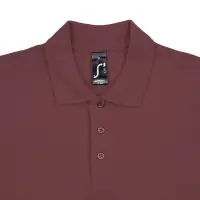 Рубашка поло мужская Spring 210 бордовая, размер M