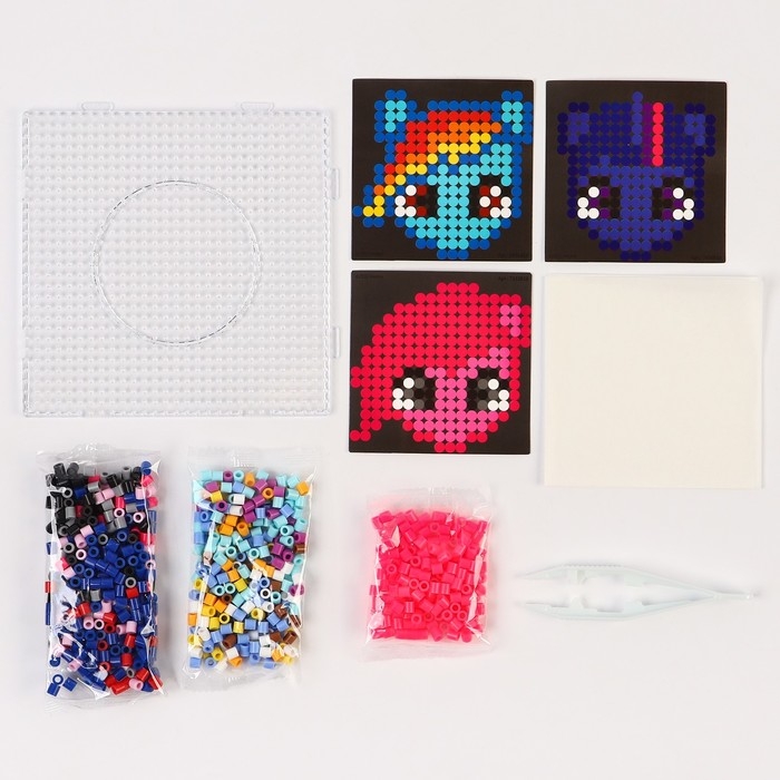 Набор мозаек 3 в 1 &laquo;My little pony&raquo;, Авквамозайка, Термомозайка и мозаика из EVA, 4+