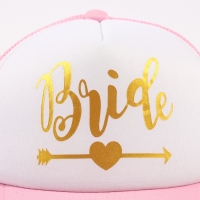Кепка для девичника Bride, цвет розовый, карнавальный аксессуар