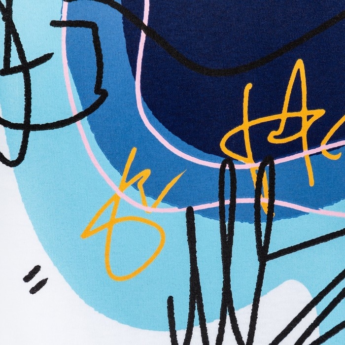 Футболка детская MINAKU Colors, цвет белый/голубой, рост 104 Футболка детская MINAKU Colors, цвет белый/голубой, рост 104