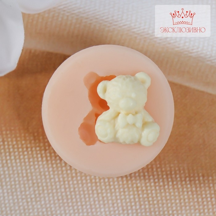 Молд силикон Молд силикон "Мишка" 1,5х1,7 см МИКС